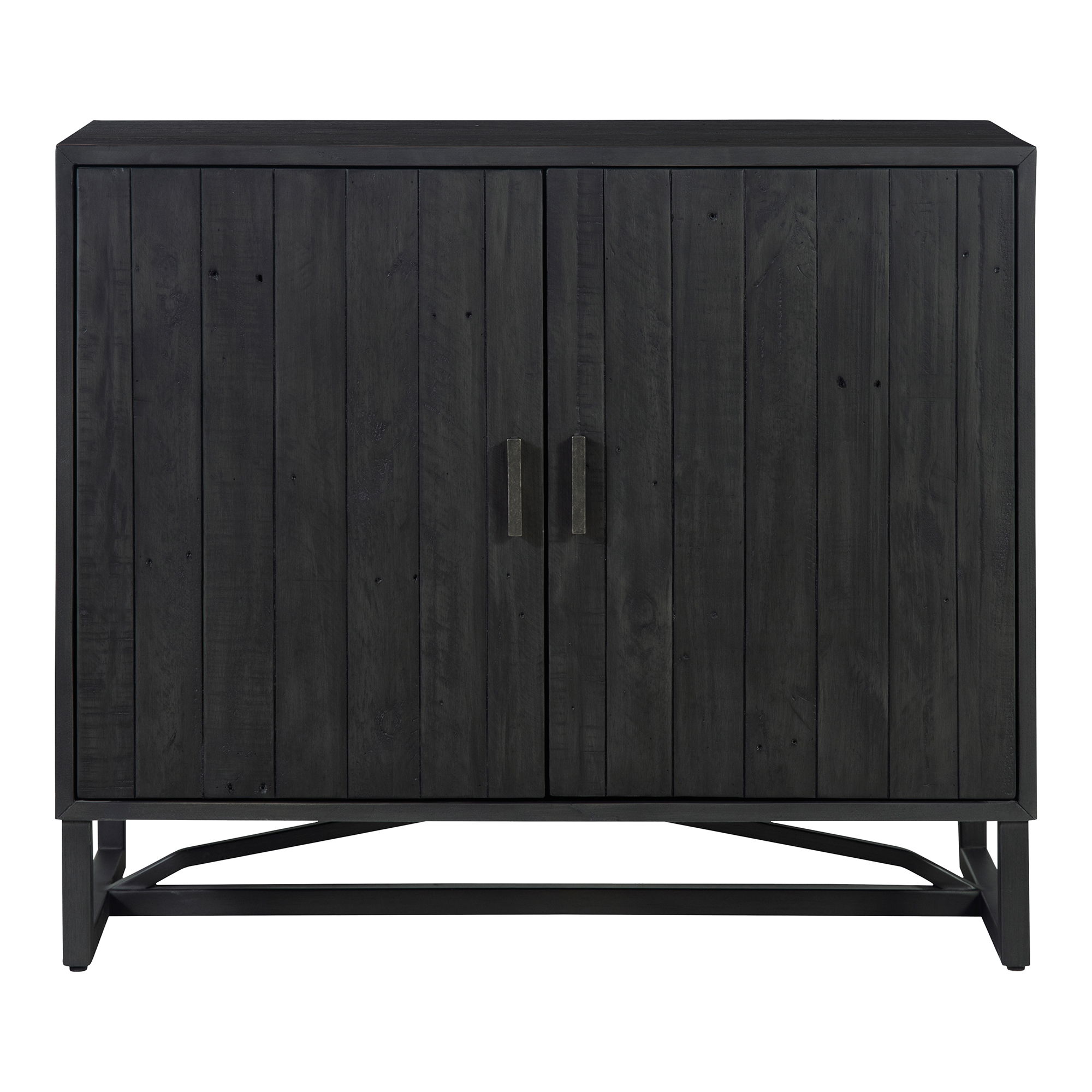 Sierra 2 Door Cabinet Black, Cabinets & Sideboard by Moe's Home, 39" width x 33" height x 18" depth View 1