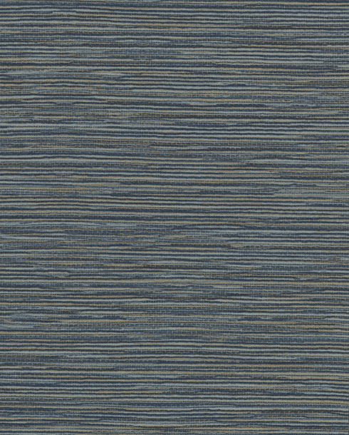 Ramie Weave Grasscloth Dark Blue Metallic Wallpaper