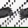 Cindy Set of 2 Matte Black Metal and Hurricane Glass Pillar Tabletop Candle Holders thumbnail 6