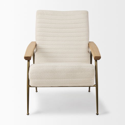 Grosjean Cream Boucle Accent Chair
