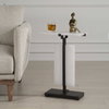 Elements Bubble Glass Accent Table, Side & End Table by Uttermost, 16.5" width x 24" height x 10.5" depth thumbnail 6