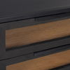 Sloan Black Wood with Black Metal Frame Side Table thumbnail 8