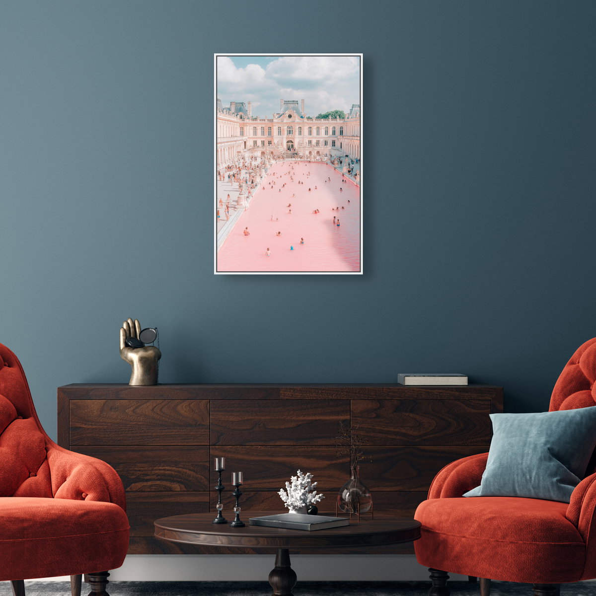 Pink Pool (No Embellishment), Art by Oliver Gal,  24x36 View 3