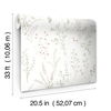 Wildflower Sprigs Pink & Green Wallpaper thumbnail 2
