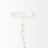 Theta 30.0 L x 30.0 W x 15.0 H White-Washed Beaded Chandelier, by Mercana, 30" length x 30" width x 14.96" height thumbnail 4