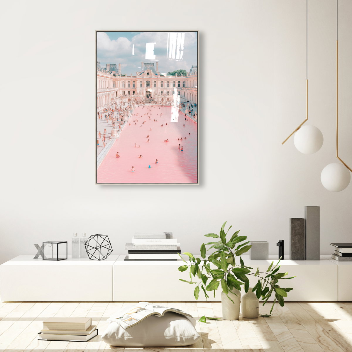 Pink Pool (Resin), Art by Oliver Gal,  24x36 View 3