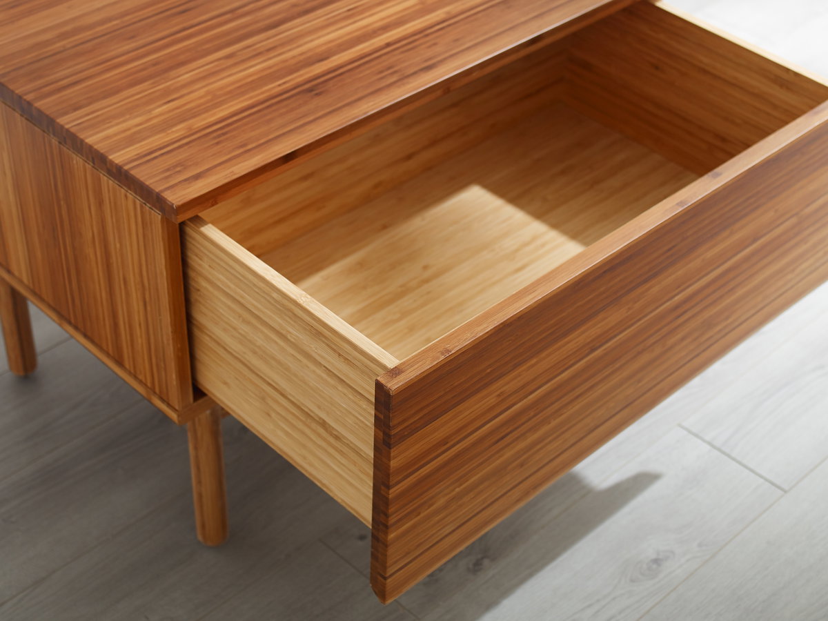 Ventura 1 Drawer Nightstand, by Greenington, 17" length x 24" width x 17.5" height View 2