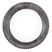 Online Designer Living Room Tanaina Silver Round Mirror