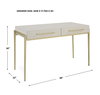 Jewel Modern White Desk, by Uttermost, 48" width x 30" height x 22" depth thumbnail 3