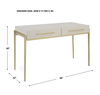 Jewel Modern White Desk thumbnail 2