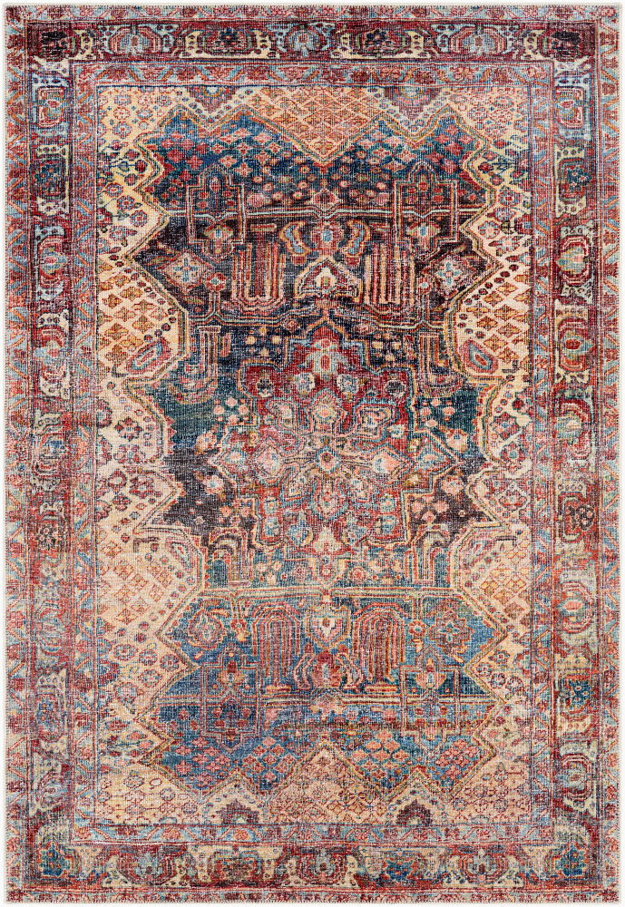 Amelie Machine Woven Rug, by Surya, 7'2.61" length x 5'2.99" width