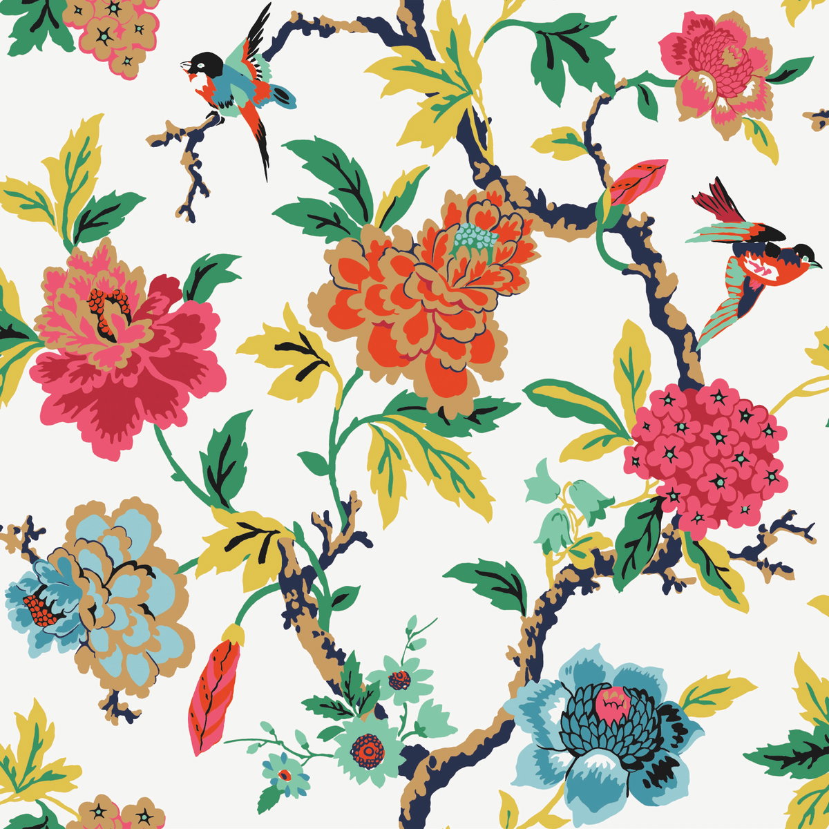 Candid Moments Red Peel & Stick Wallpaper, by York Wall, 18'10.8" length x 1'6" width x 0.02" depth