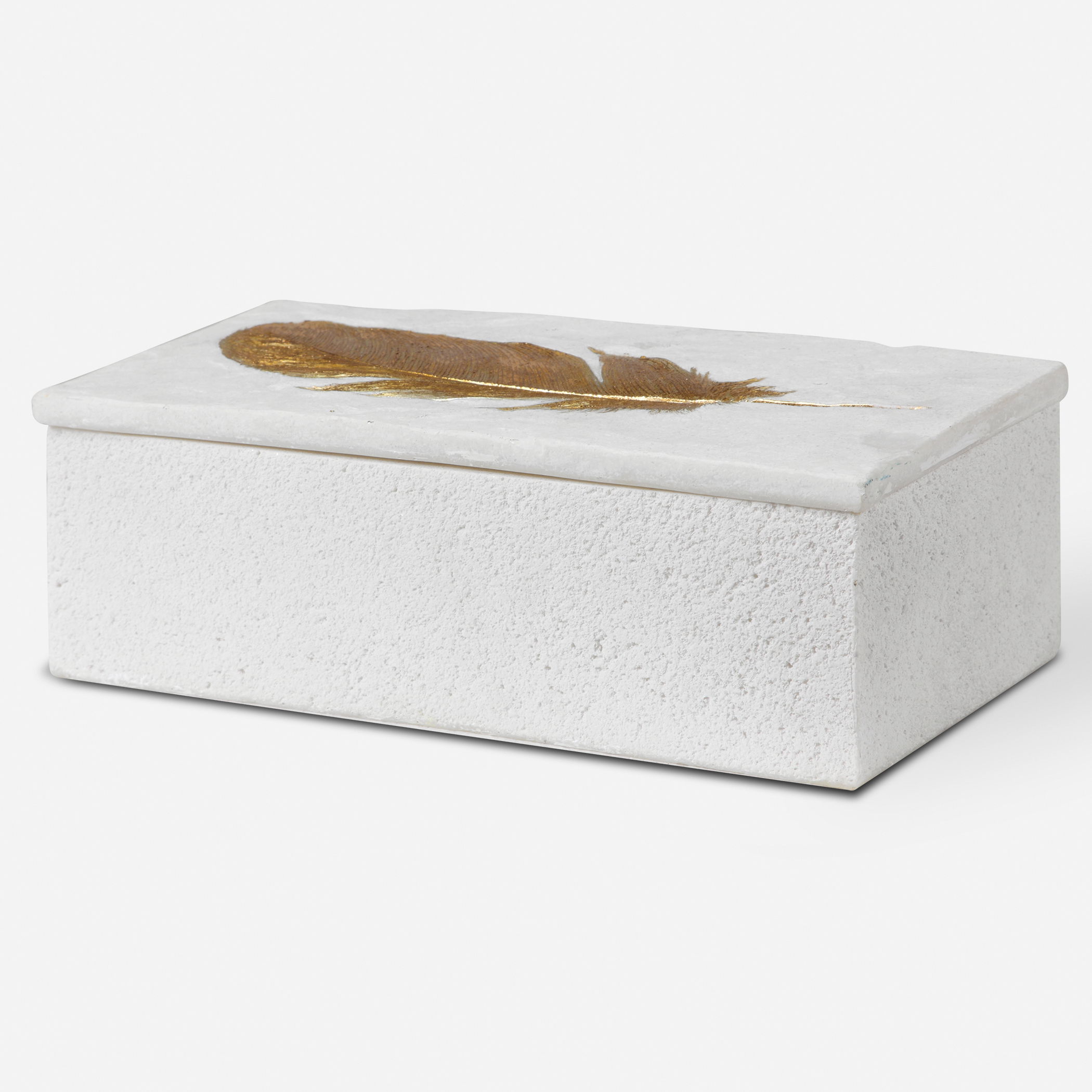 Nephele White Stone Box large image 