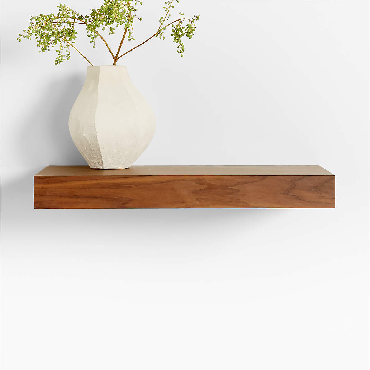 Online Designer Bedroom Walnut Wood Floating Shelf 24"