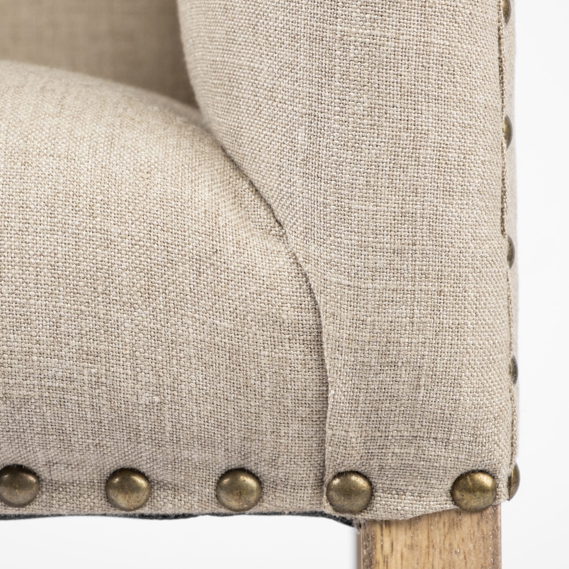 Bergen 60L x 19W Beige Fabric Covered Seat with Brown Wood Frame Accent Bench Bergen 60L x 19W Beige Fabric Covered Seat with Brown Wood Frame Accent Bench large image