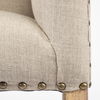 Bergen 60L x 19W Beige Fabric Covered Seat with Brown Wood Frame Accent Bench 6 Bergen 60L x 19W Beige Fabric Covered Seat with Brown Wood Frame Accent Bench thumbnail 6