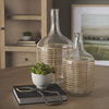 Troian Large Rattan Wrapped Glass Bottle thumbnail 1