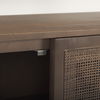 Grier Medium Brown Wood with Cane 2 Door Accent Cabinet thumbnail 9