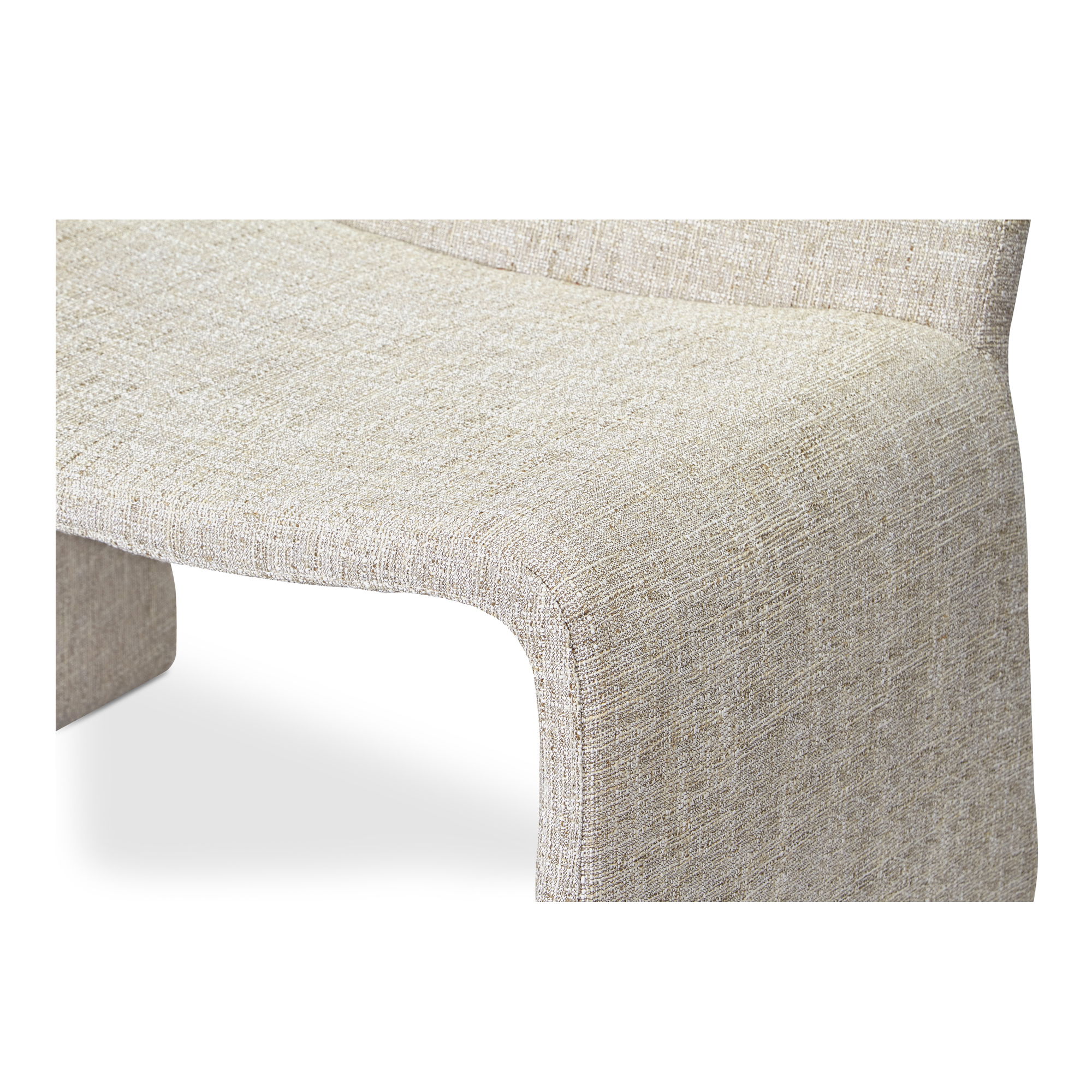 Ella Accent Chair Heather Beige, by Moe's Home, 30" width x 34" height x 22.5" depth View 6