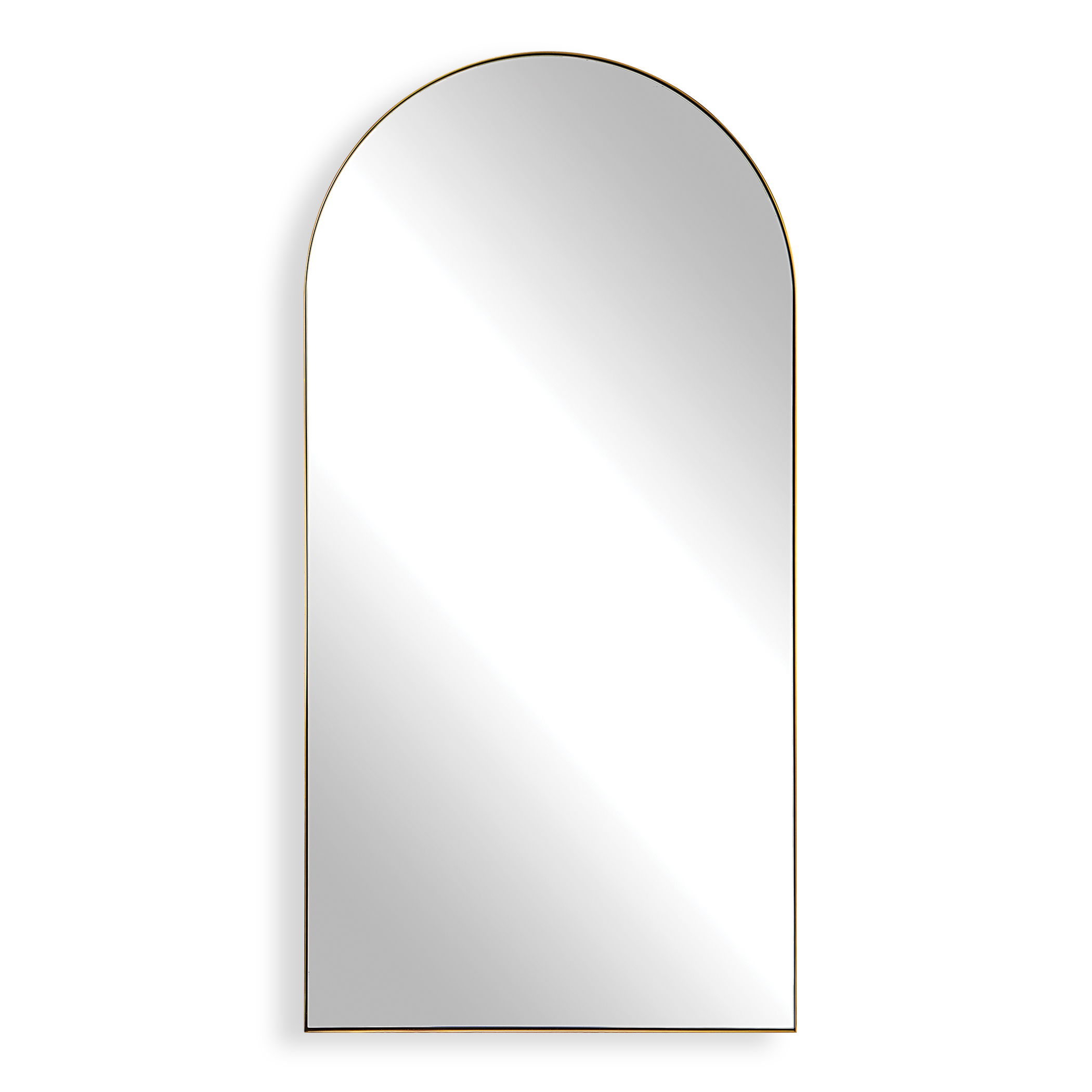 Crosley Antique Brass Arch Mirror large image 