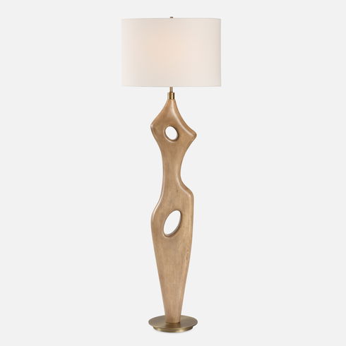 Almyra Solid Wood Floor Lamp