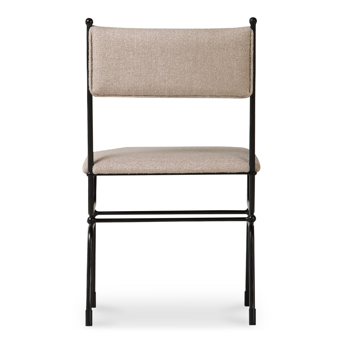 Posta Dining Chair Beige, by Moe's Home, 18.3" width x 33.75" height x 21.65" depth View 4