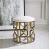 Trellis Geometric Accent Stool, Furniture by Uttermost, 18" width x 20.5" height x 18" depth thumbnail 2