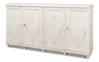 Beecher Sideboard W/4 Doors  Whitewash, by Sarreid, 1'7" length x 7'4" width x 3'10" height thumbnail 1