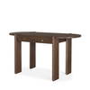 Sohan Dark Brown Elm Wood Oblong Desk, by Mercana, 59" length x 25" width x 30" height thumbnail 1