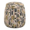 Arem Upholstered Multi-Color Ottoman, by Uttermost, 18.5" width x 19.5" height x 18.5" depth thumbnail 1