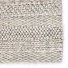 Lagom Handmade Solid Ivory/ Light Gray Area Rug (8'X10') thumbnail 1