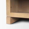 Suri Light Brown Wood with Glass Doors Sideboard, Sideboards & Buffet by Mercana, 80" length x 18" width x 36" height thumbnail 14