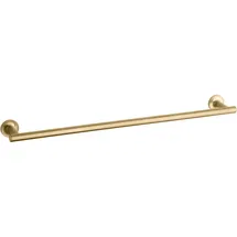 Online Designer Bathroom K-14436-2MB Purist® 24" Wall Mounted Round Towel Bar, Metal Wall-Mounted Towel Holder