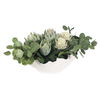 Protea Blooms White Bowl Centerpiece, Decorative by Uttermost, 24" width x 12" height x 16" depth thumbnail 5