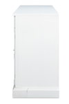 Center Media Base  Cortina White, by Sarreid, 1'8" length x 5'2" width x 3'1" height thumbnail 4