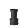 Laforge Black Ceramic Vase, by Mercana, 5.51" length x 5.51" width x 9.45" height thumbnail 1