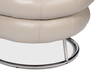 Rondo Occasional Leather Chair White, by Sarreid, 2'7" length x 3'2" width x 2'6" height thumbnail 4