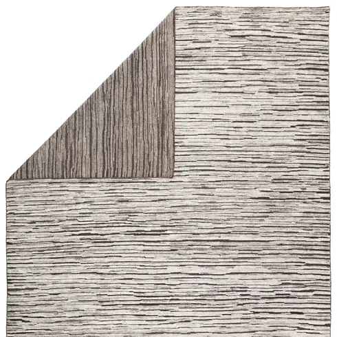 Jaipur Living Ramsay Hand-Knotted Striped Dark Gray/ Ivory Area Rug 9
