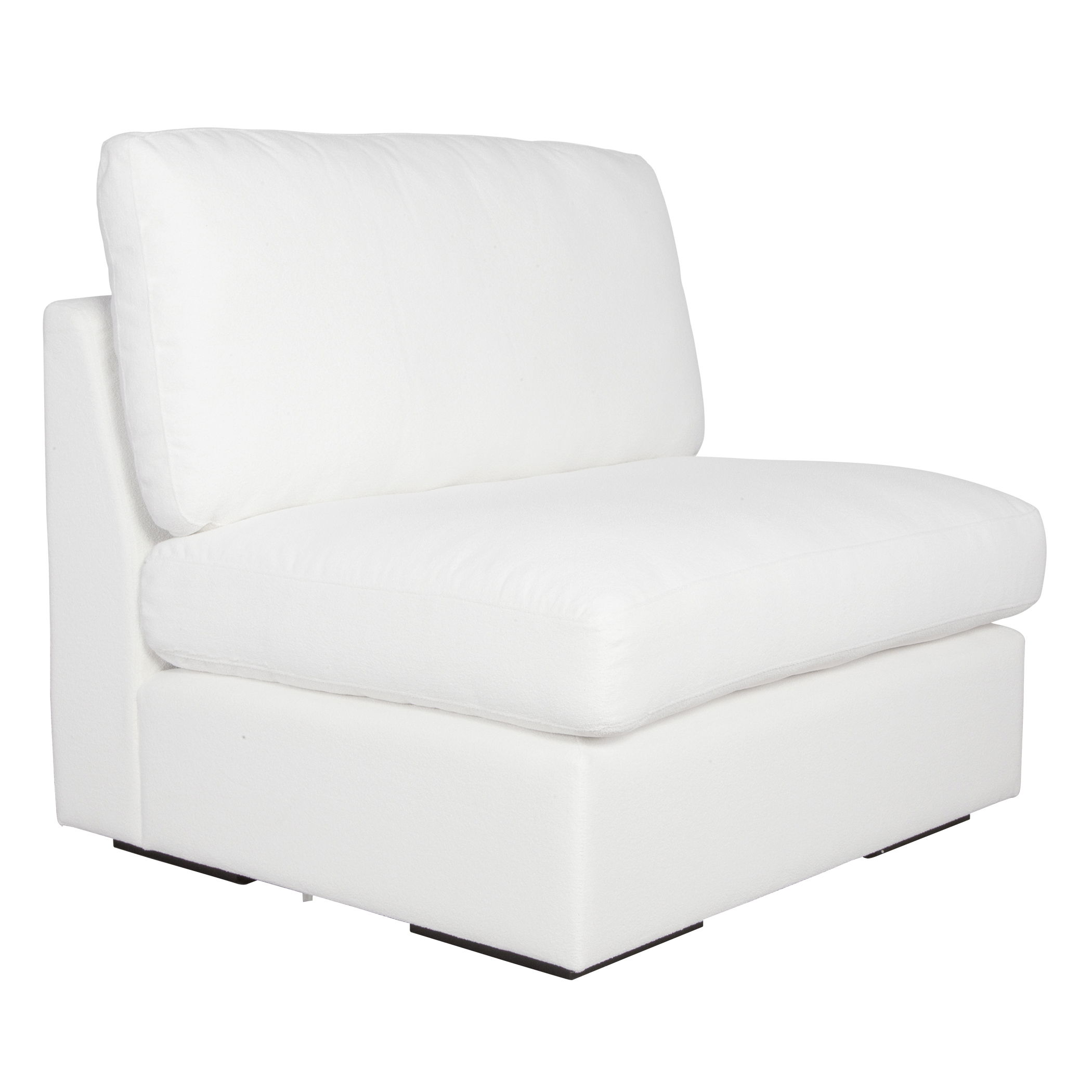 Refuge Armless Arctic White Sofa large image 