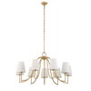 Seville 9 Light Gold Chandelier, Pendant by Uttermost, 21.62" height x 42" diameter thumbnail 7