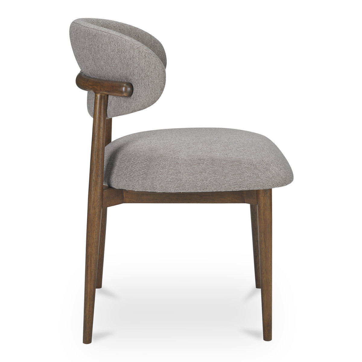 Ellie Dining Chair Light Brown, by Moe's Home, 19.5" width x 32" height x 20.5" depth View 3