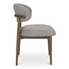 Ellie Dining Chair Light Brown, by Moe's Home, 19.5" width x 32" height x 20.5" depth thumbnail 3