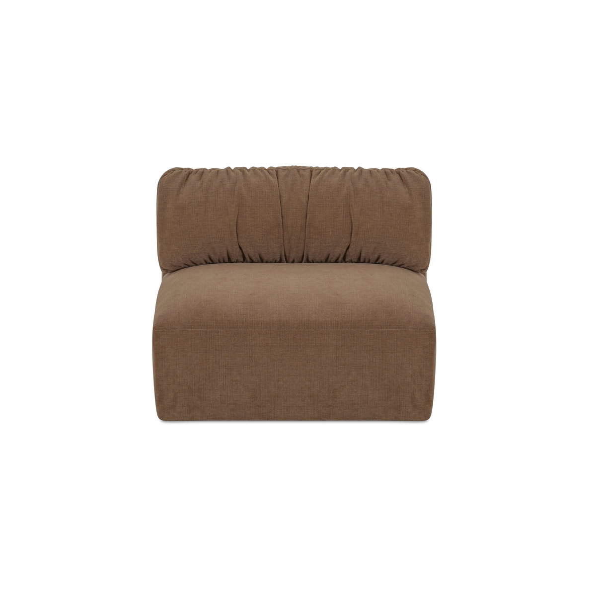 Matina Slipper Chair Taupe, Accent Chair by Moe's Home, 36.2" width x 30.7" height x 40.9" depth View 1