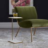 Elevate White Marble Drink Table thumbnail 3