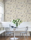 Passion Flower Toile Beige Wallpaper thumbnail 2