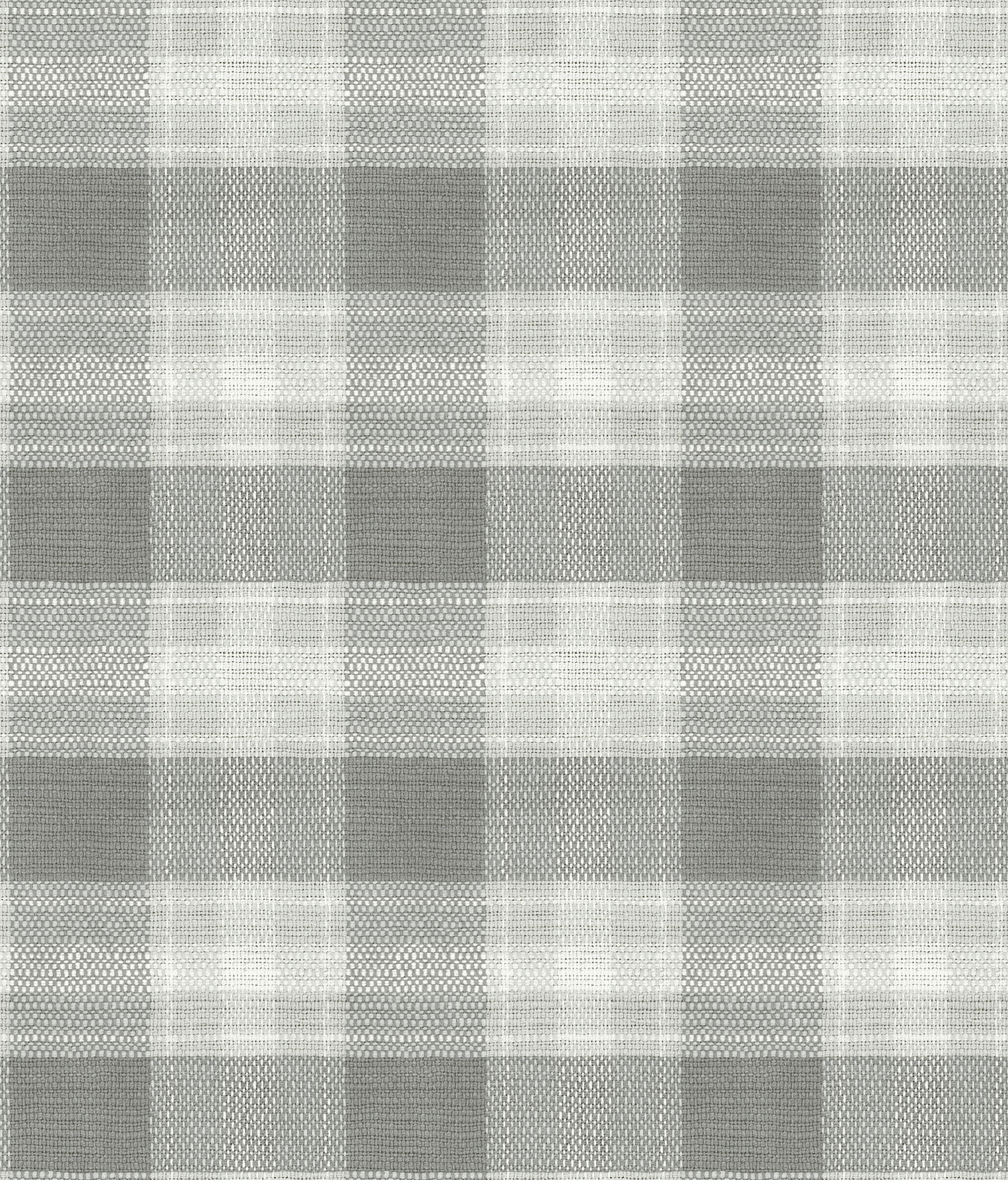 Woven Buffalo Check Grey Wallpaper large image 