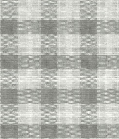 Woven Buffalo Check Grey Wallpaper