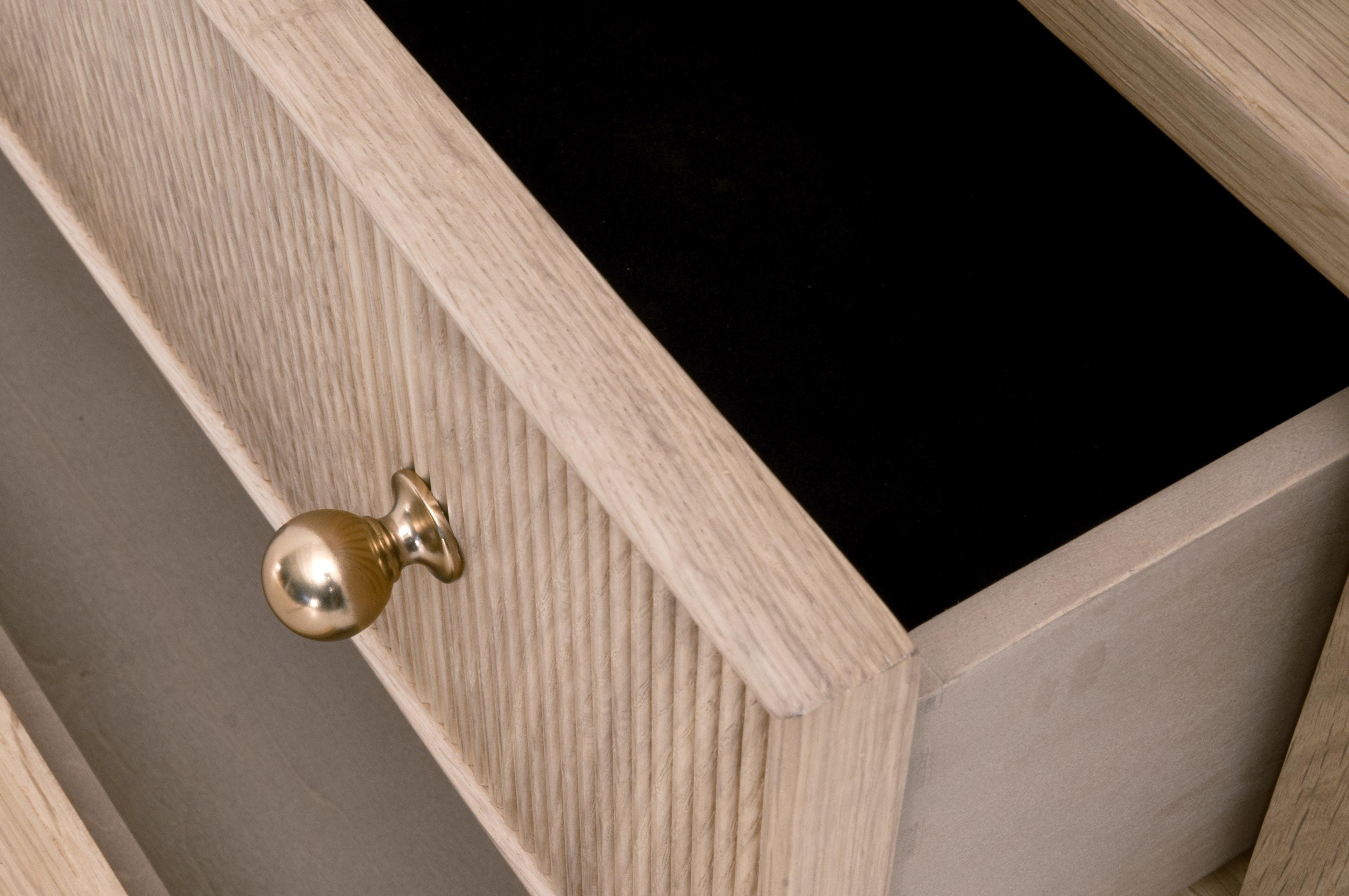 Highland Open Shelf 2-Drawer Nightstand, by Essentials for Living, 34" width x 30" height x 17" depth View 7