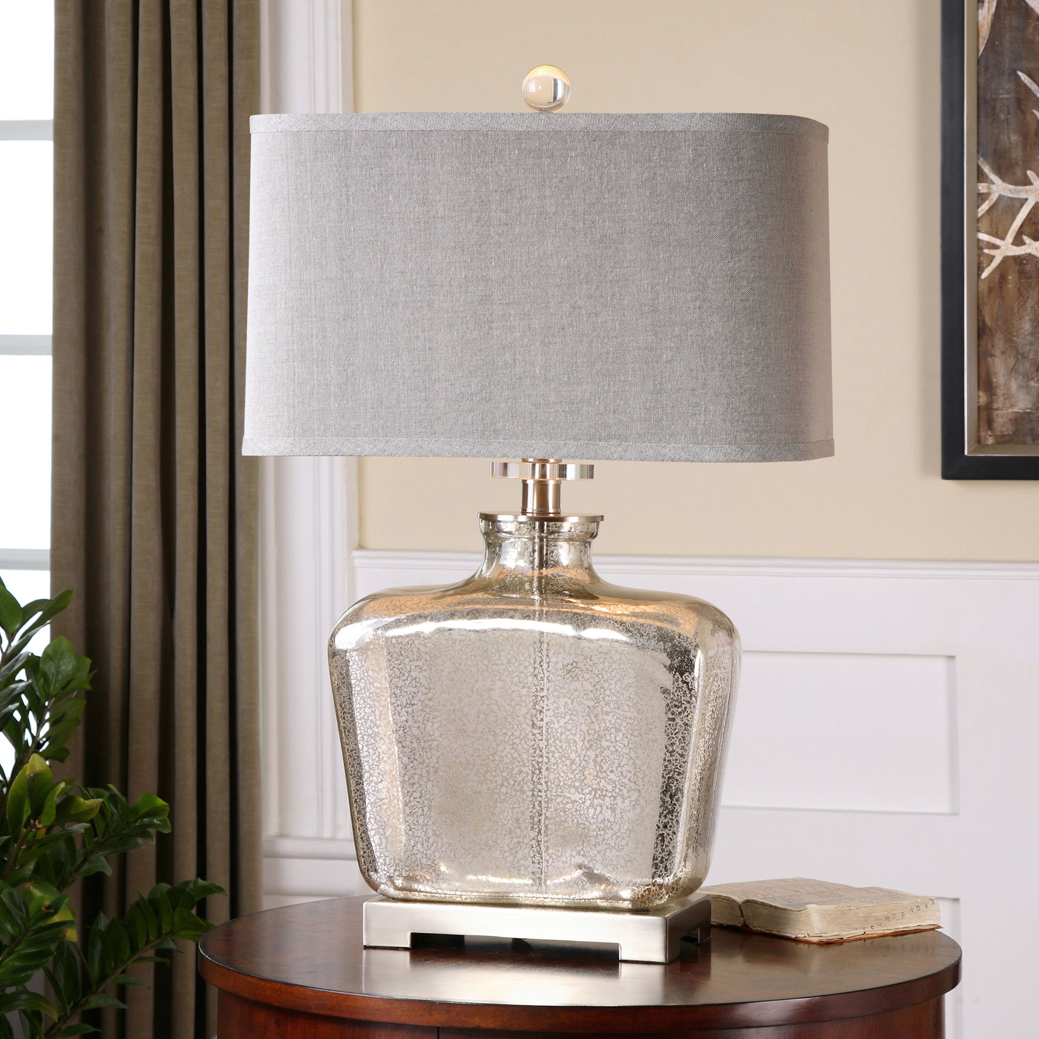 Molinara Mercury Glass Table Lamp large image 