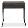 Grey Leather Shagreen Box On Stand, by Sarreid, 10" length x 2' width x 2'1" height thumbnail 2